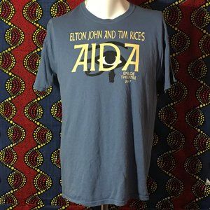 Elton John & Tim Rice's - AIDA - Enloe Theatre 2017 - T-shirt - Blue - L